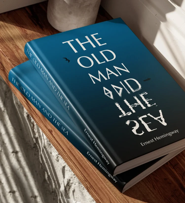 Book cover design Old Man and the Sea by Kati Lacey ook Cover Designer
