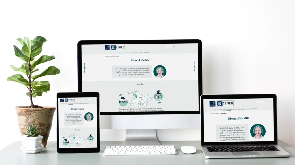 Brand illusration for Website Health Histories Academic Project