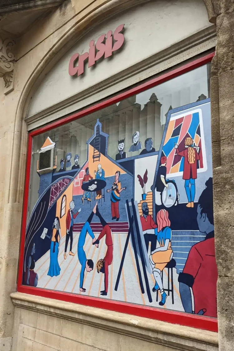 Brand illustrations for Arts at the Old Fire Station Oxford by Kati Lacey brand illustrator