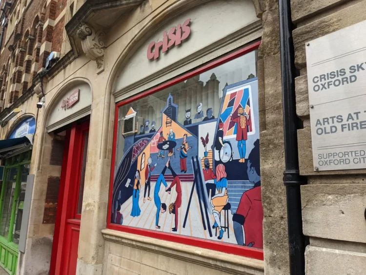 Brand illustrations for arts centre called Arts at the Old Fire Station Oxford by Kati Lacey brand illustrator