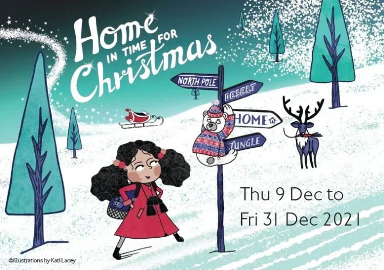 Christmas illustration for children show oxford playhouse by Kati Lacey