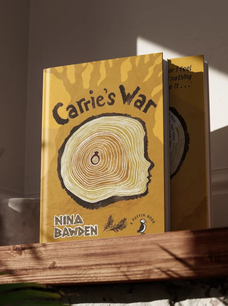 Classic Book cover Carries war portrait by Kati Lacey freelance book cover Illustrator