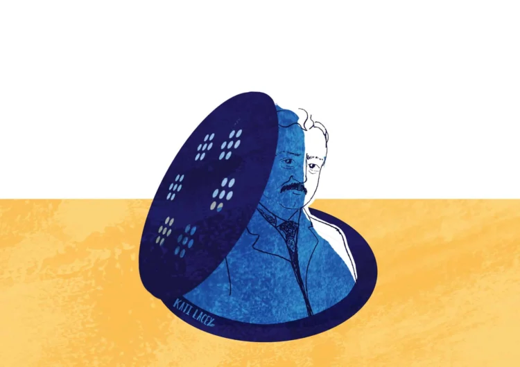 Editorial illustration oxford history review Rhodes is not a Colossus