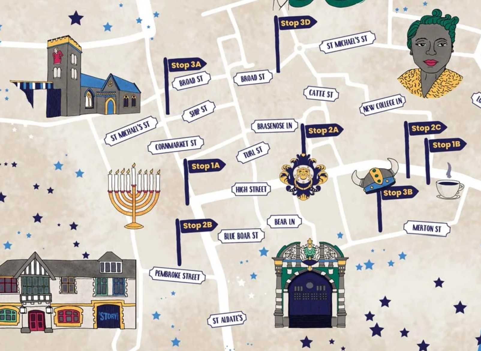 Illustrated map engage audiences Illustrated map engage audiences for visitor engagement