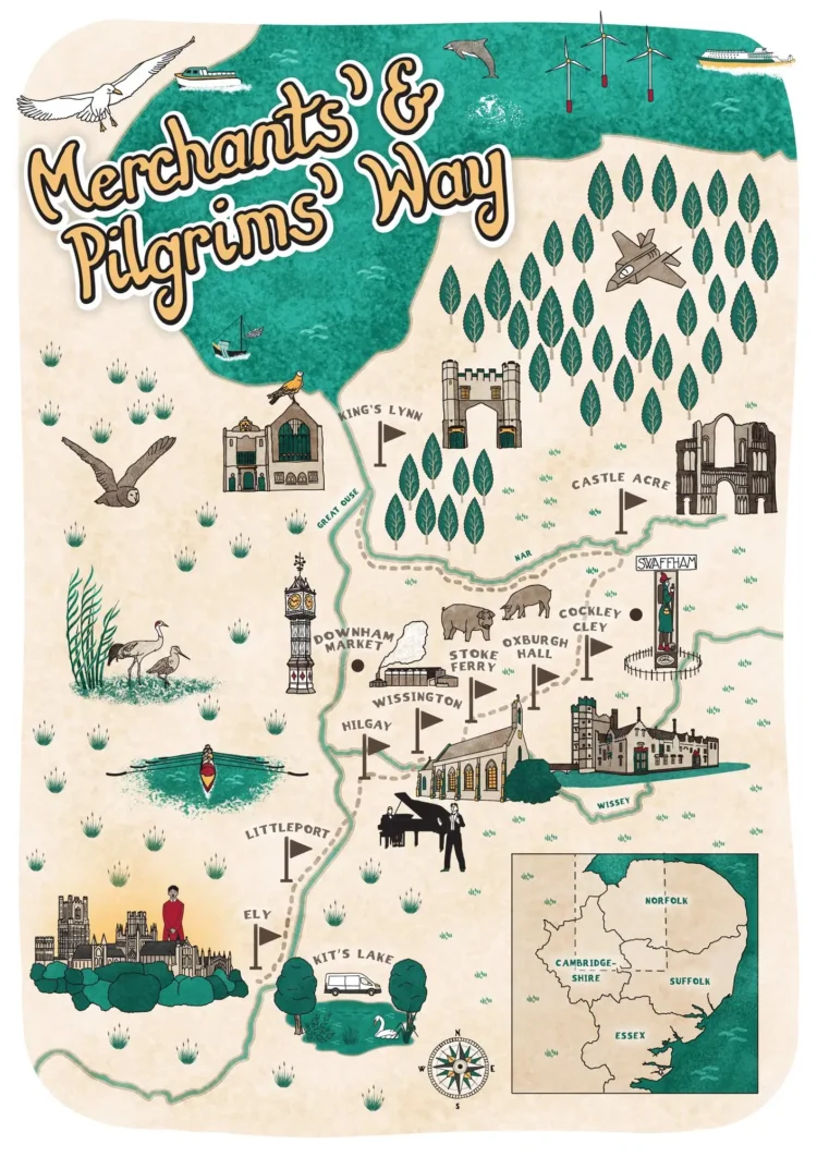 Illustrated walk in Norfolk