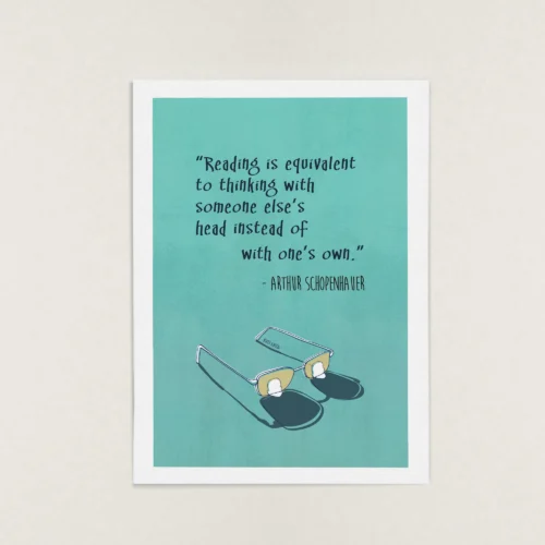 Inspirational Quote Illustration Wall Art Print by Kati Lacey Designs