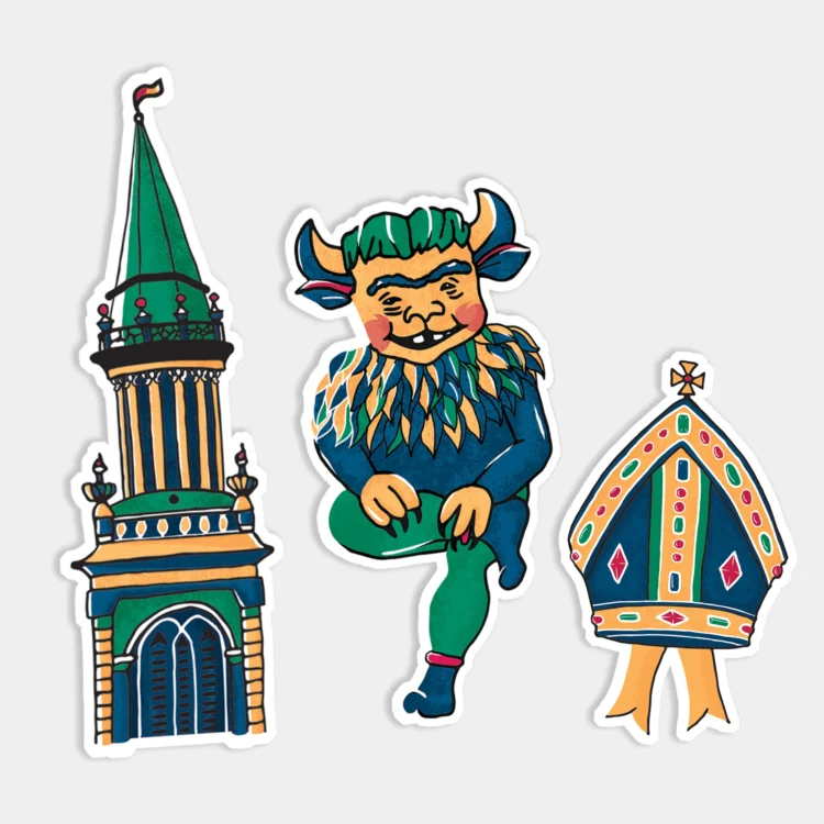 Lincoln College Sticker mockup 01