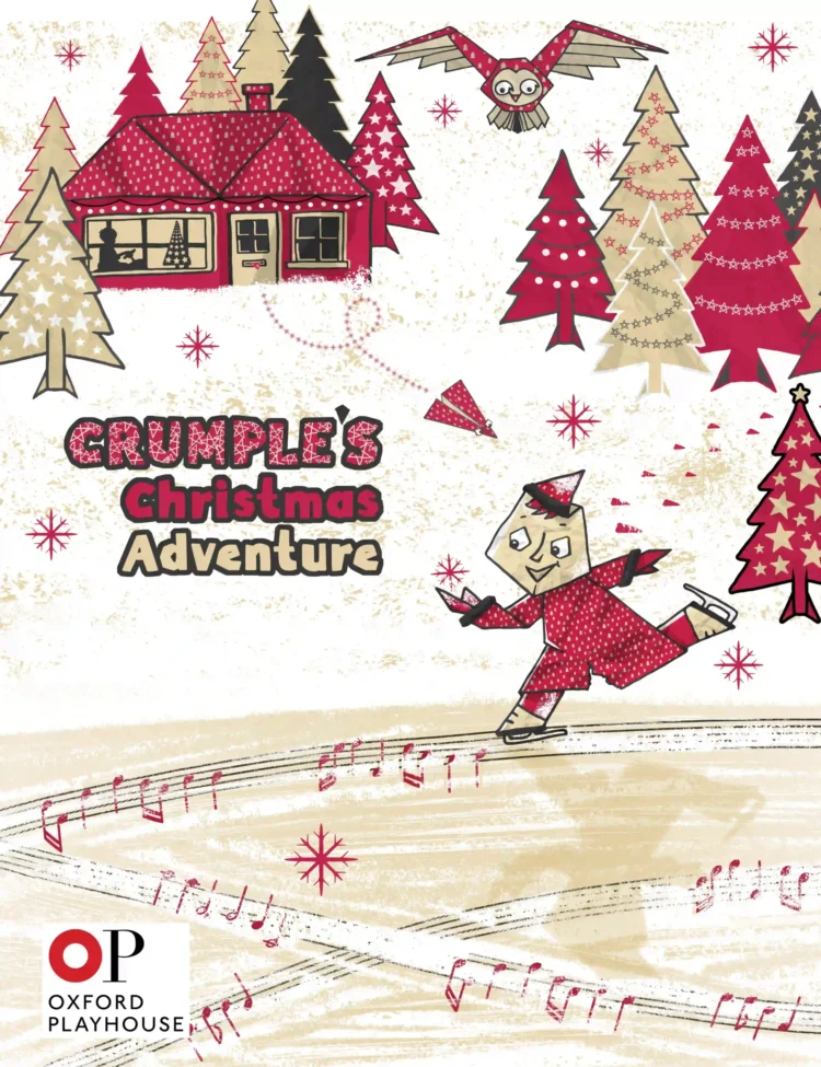 My Crumples Christmas adventures illustration design lettering by Kati Lacey