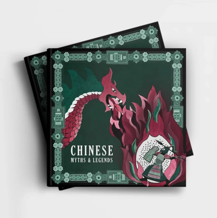Mythology Book Cover Design for Chinese Myths annd Legends by Kati Lacey book cover designer