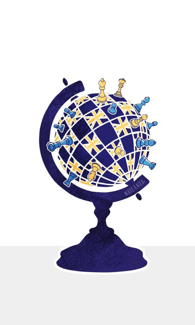 Podcast image Uncomfortable Oxford Illustration by Kati Lacey 1229x2048