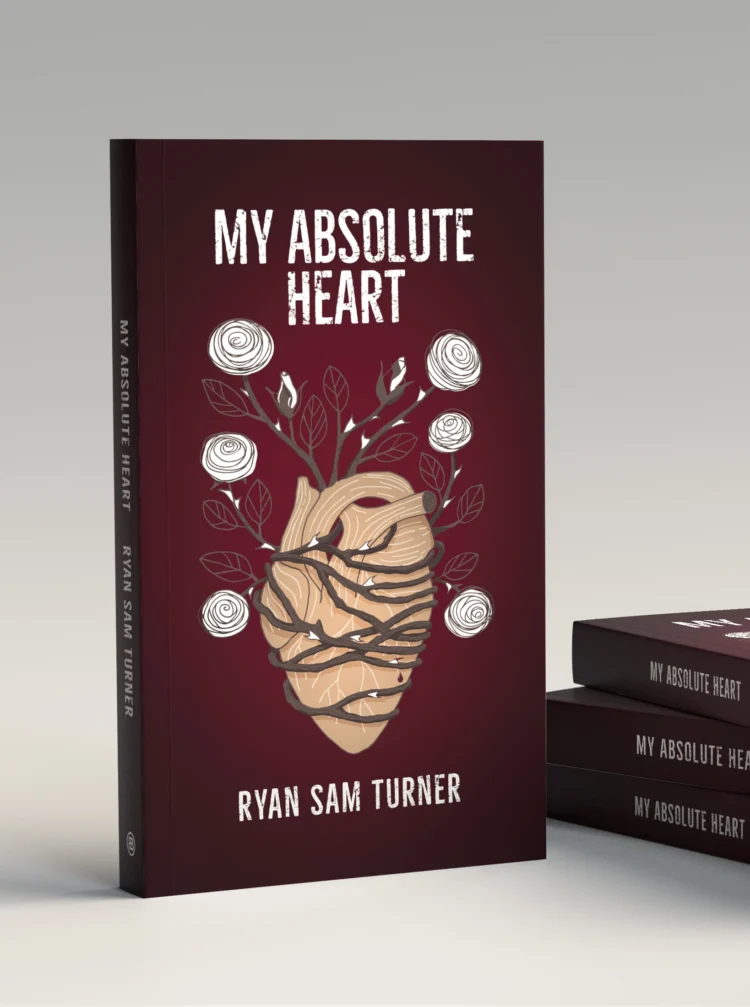 Poetry book cover design by kati Lacey freelance book cover illustrator