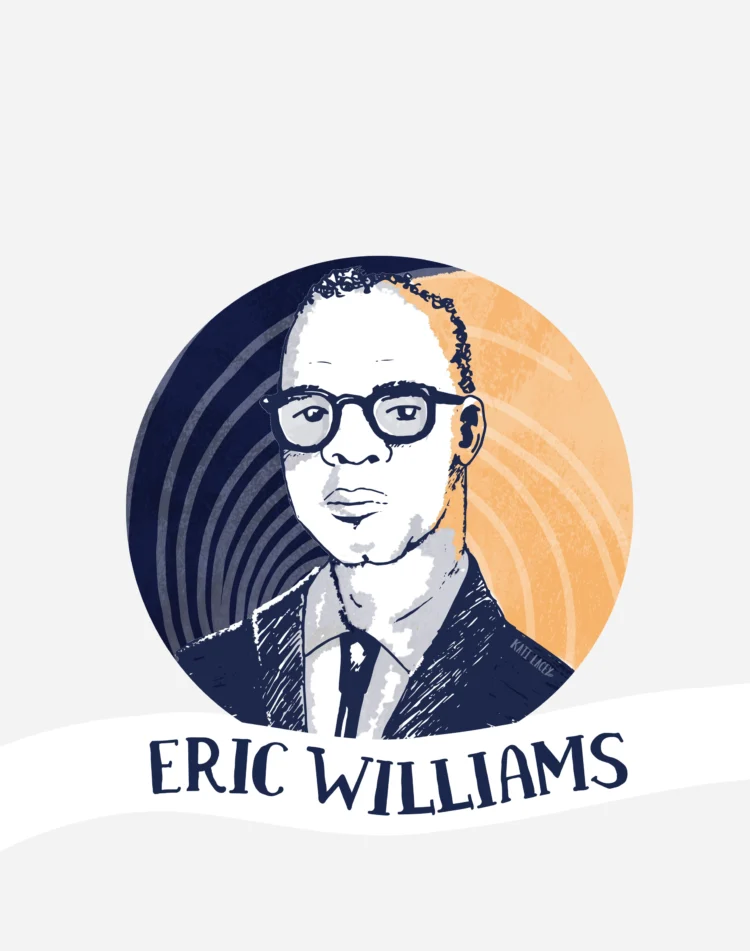 Portrait illustration series for Black History Month Eric Williams Portrait Illustration by Kati Lacey