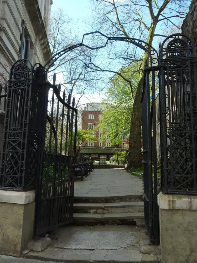 Postmans Park entrance view