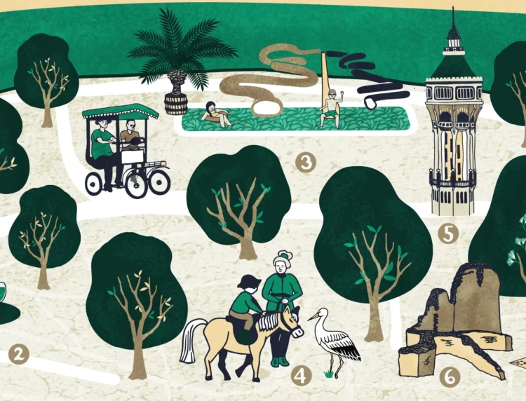 Walking around Margaret Island by Kati Lacey Illustrator detail2